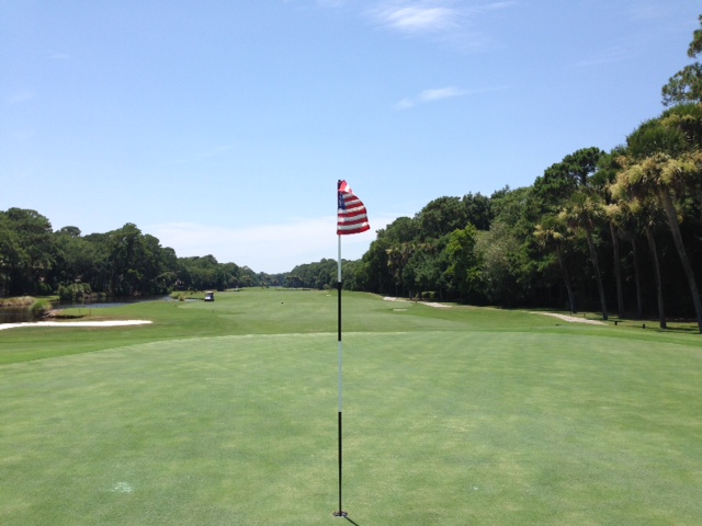 Sea Pines 4th of July Golf Flags