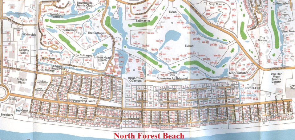 North Forest Beach Map