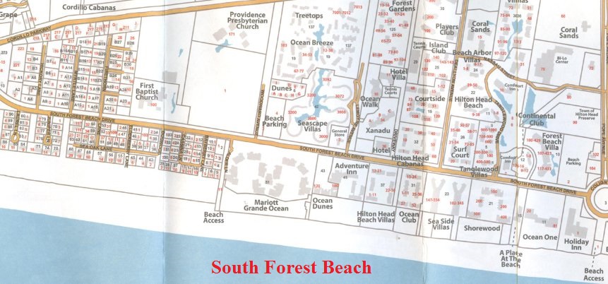 South Forest Beach Map
