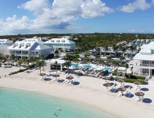 areal view of Starfish Isle Palm Cay