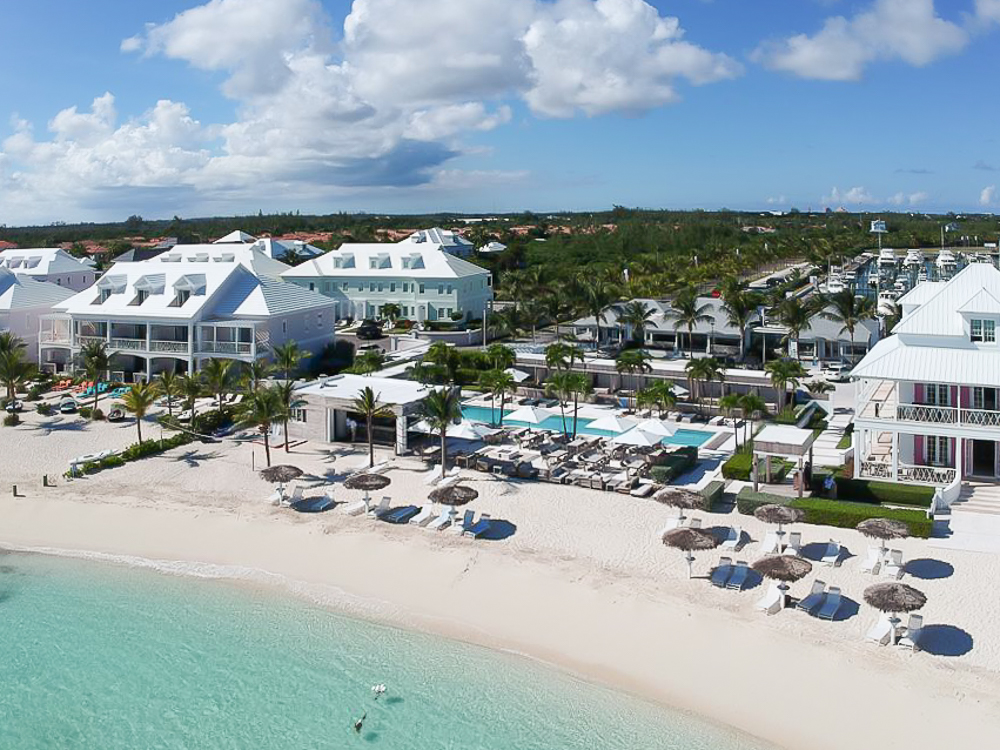 areal view of Starfish Isle Palm Cay