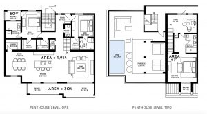 One Marina penthouse floor plan 