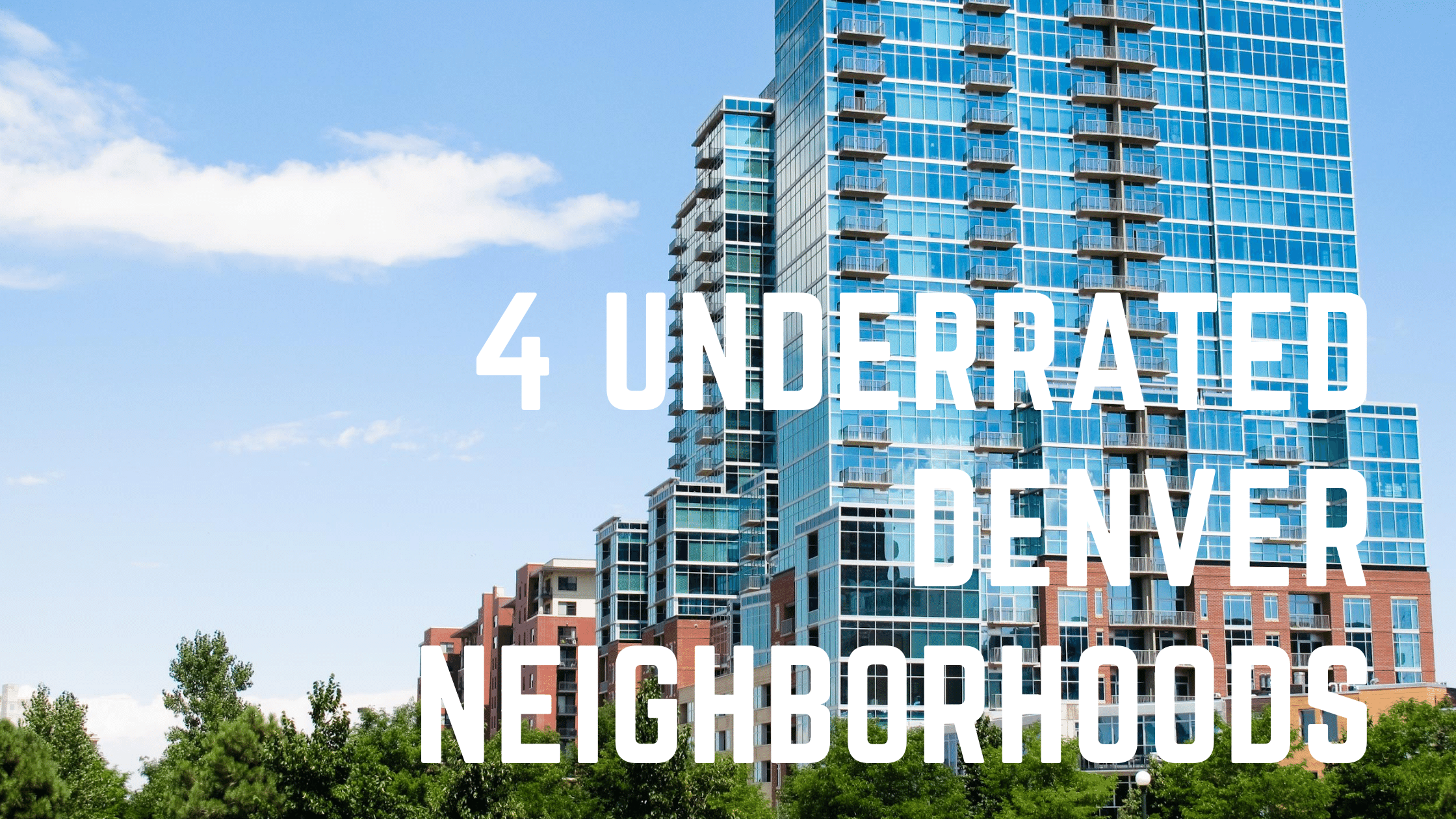 Denver Neighborhood Apartment Tower Looking Across